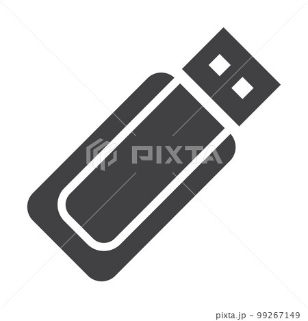 usb storage flash drive icon, solid icon 99267149