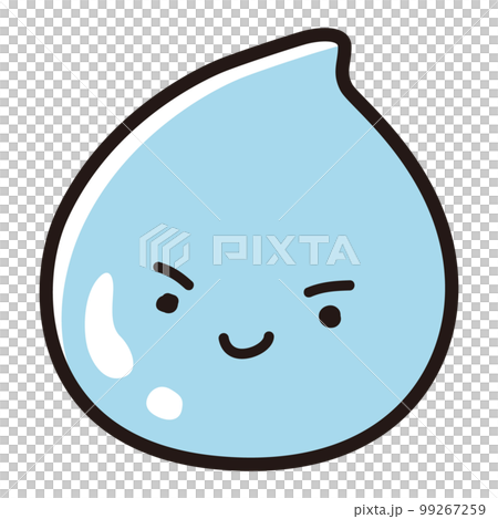 Character of light blue drops (moisture, sweat, tears, moisture, etc.) 99267259