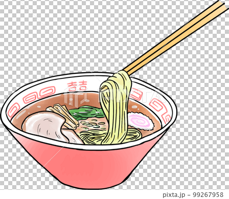 しょうゆラーメンのイラスト しょうゆラーメンのイラスト 99267958