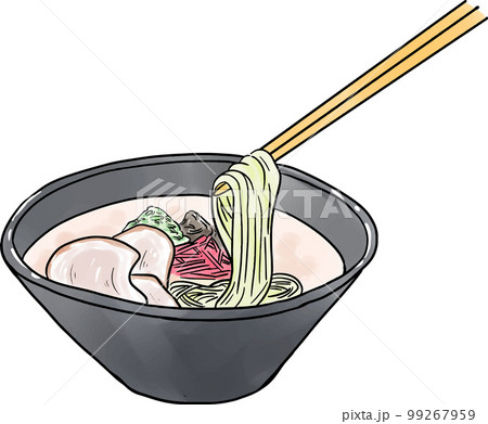 豚骨ラーメンのイラスト 豚骨ラーメンのイラスト 99267959
