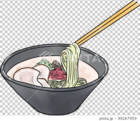 豚骨ラーメンのイラスト 豚骨ラーメンのイラスト 99267959