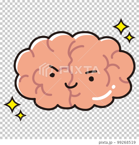Illustration of a healthy brain (character) Illustration of a healthy brain (character) 99268519