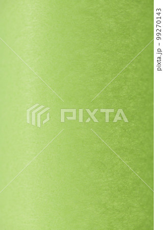 和紙による円筒形表現の背景素材（黄緑色） 99270143