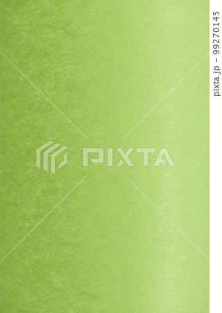 和紙による円筒形表現の背景素材（黄緑色） 99270145