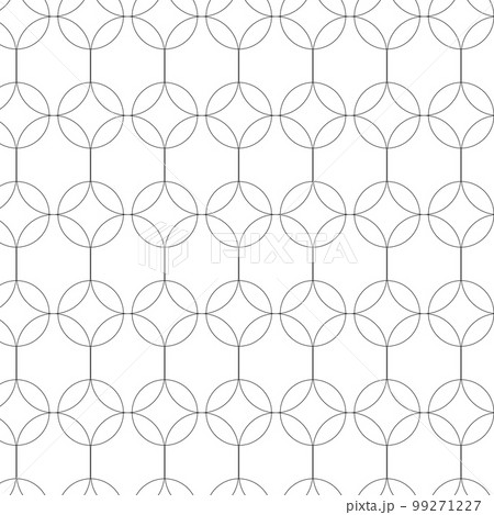 Modern simple geometric vector seamless pattern on white background. Light abstract wallpaper. 99271227