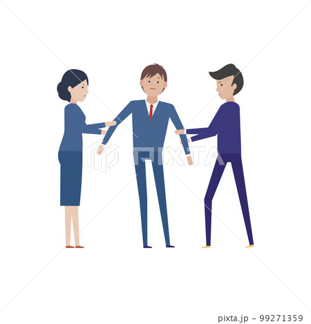 優秀な人材を取り合うビジネスパーソン 99271359