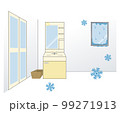 古くて寒い洗面脱衣所 99271913
