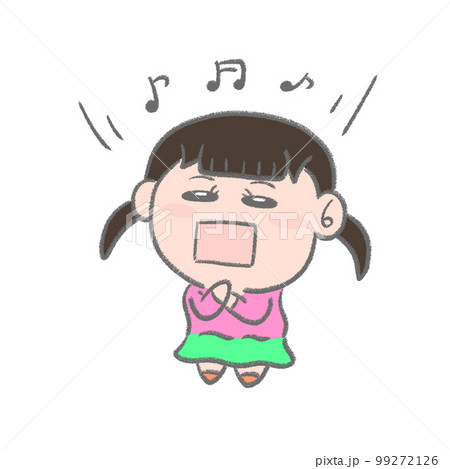 歌を歌っている女の子 99272126