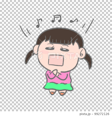歌を歌っている女の子 99272126