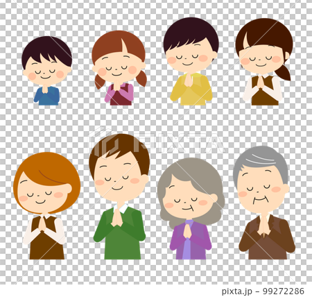 一組不同年齡的人牽手秋冬 一組不同年齡的人牽手秋冬 99272286