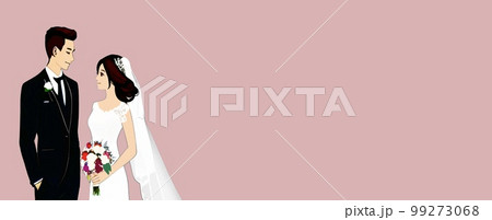 結婚,花嫁,ウェディング,新婦,ウエディング,ブライダル,幸せ,ラブ,愛,カップル,愛する,花婿,恋 99273068