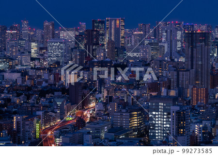 《東京都》東京夜景・トワイライトブルー 99273585