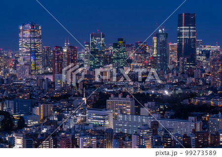 《東京都》東京夜景・トワイライトブルー 99273589