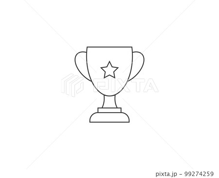 Winner cup, prize icon. Vector illustration. 99274259
