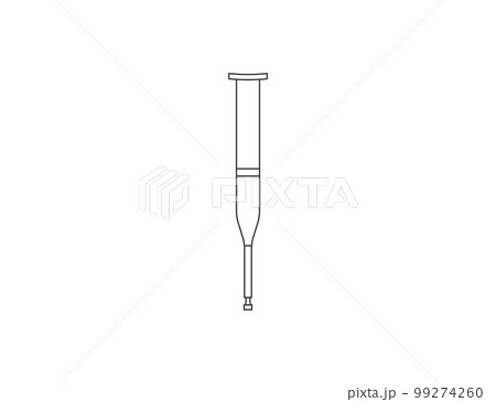 Health crutches icon. Vector illustration. 99274260