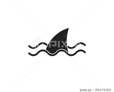 Shark fin, wave icon. Vector illustration. 99274262