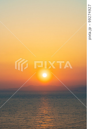 夕日と海 夕日と海 99274927