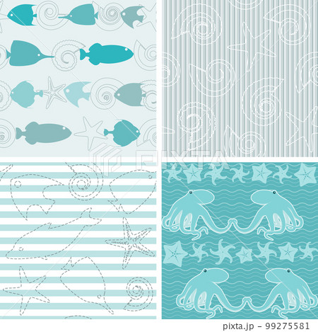 Sea life patterns collection 4 Sea life patterns collection 4 99275581
