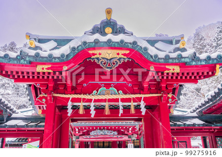(神奈川県)降雪のあった、箱根神社 (神奈川県)降雪のあった、箱根神社 99275916