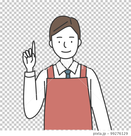 Male clerk at a supermarket Male clerk at a supermarket 99276129