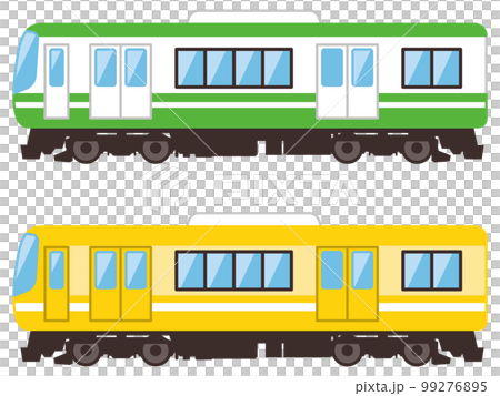 一両編成の電車のイラスト 一両編成の電車のイラスト 99276895