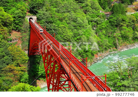 【富山県】深緑の黒部峡谷 99277746