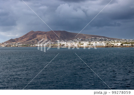 View from boat on Lanzarote, Spain 99278059