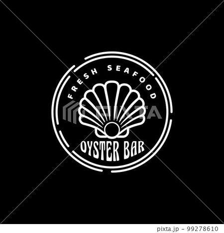 Shellfish Oyster Restaurant Simple Logo Vector Design	 99278610