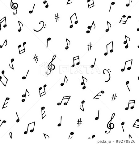 音符のシームレスパターン 99278826