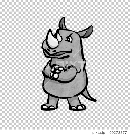 サイ イラスト モノクロ サイ イラスト モノクロ 99278877