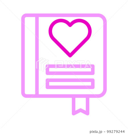 valentine icon set multicolor pink style illustration vector element and symbol perfect. 99279244