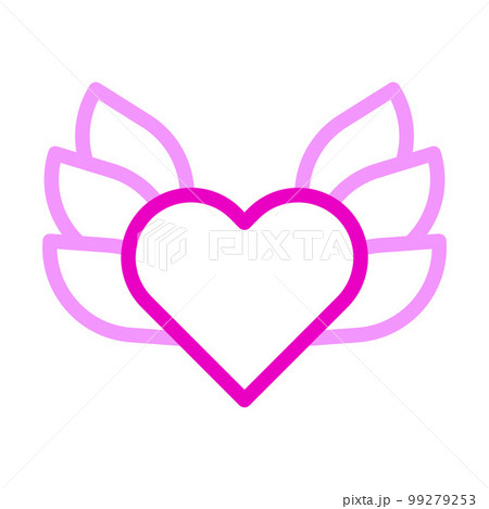 valentine icon set multicolor pink style illustration vector element and symbol perfect. 99279253