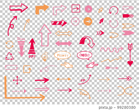 hand drawn arrow set hand drawn arrow set 99280380