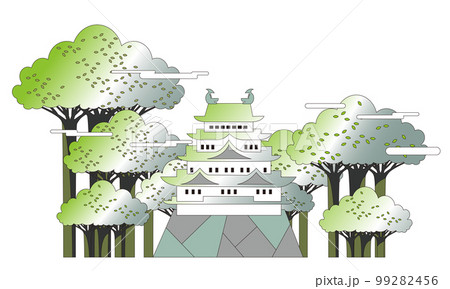 名古屋城　緑豊かな風景 99282456