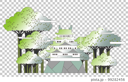 名古屋城　緑豊かな風景 99282456