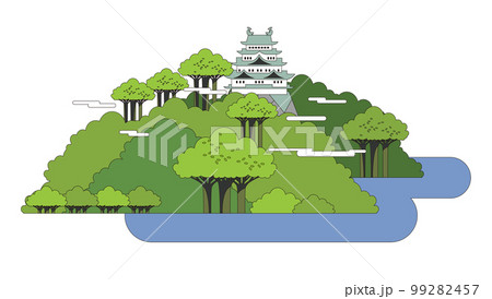 お城の見える風景 99282457