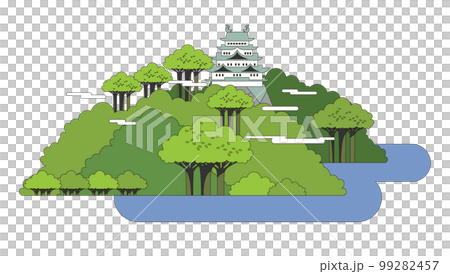 お城の見える風景 99282457