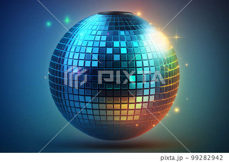 shiny disco ball created with generative AI technology 99282942