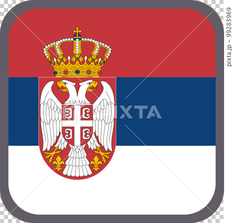 世界の国旗アイコン☆セルビアSerbia☆ 99283969
