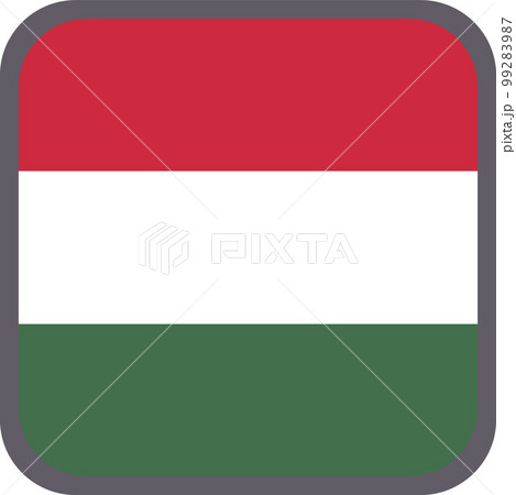 世界の国旗アイコン☆ハンガリーHungary☆