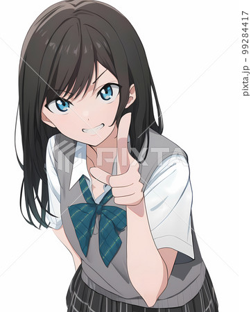 Shy anime girls doing the finger point thing are so cute  iFunny Brazil