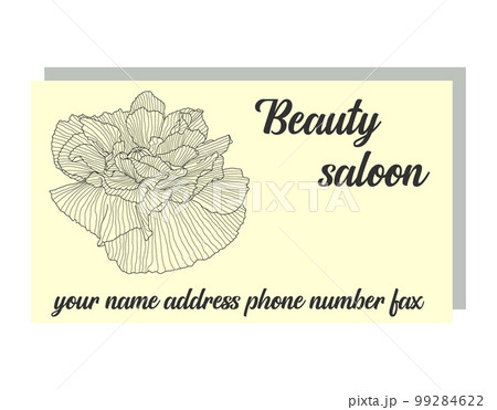 Business Luxury card. Modern Abstract design with poppy flowers decor. Place for texts Business Luxury card. Modern Abstract design with poppy flowers decor. Place for texts 99284622