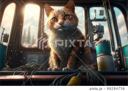 Cat as a soldier of the Ukrainian army created with generative AI technology Cat as a soldier of the Ukrainian army created with generative AI technology 99284756