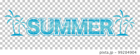 帶有水面圖案的 SUMMER 標誌 99284904