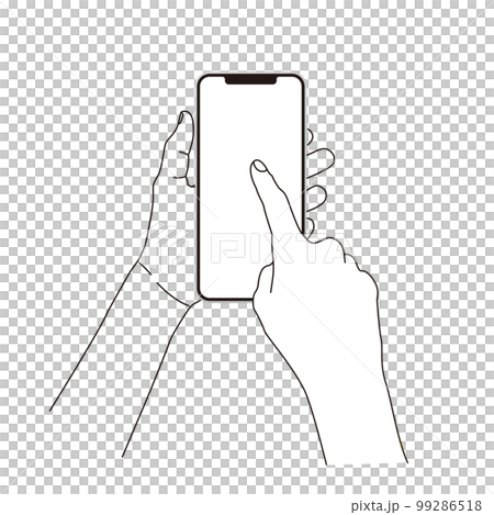 Hand with a smartphone Hand with a smartphone 99286518