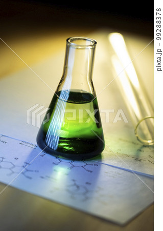 Chemical tubes with reaction formulas 99288378