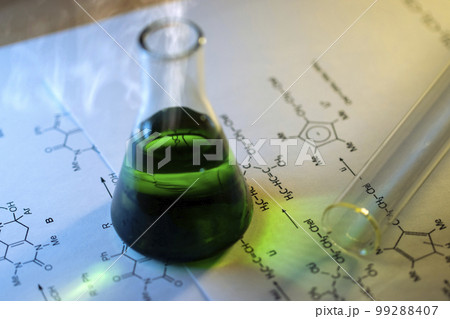 Chemical tubes with reaction formulas 99288407