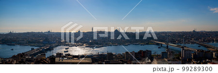 City near the river, city landscape panoramic photo. 99289300