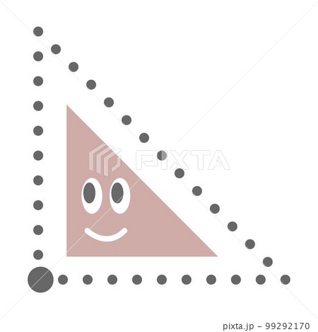 Dotted right angle shape for tracing lines for preschool and kindergarten school kids for drawing practice 99292170