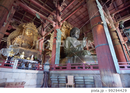 東大寺　大仏殿の盧舎那仏　奈良県奈良市 99294429